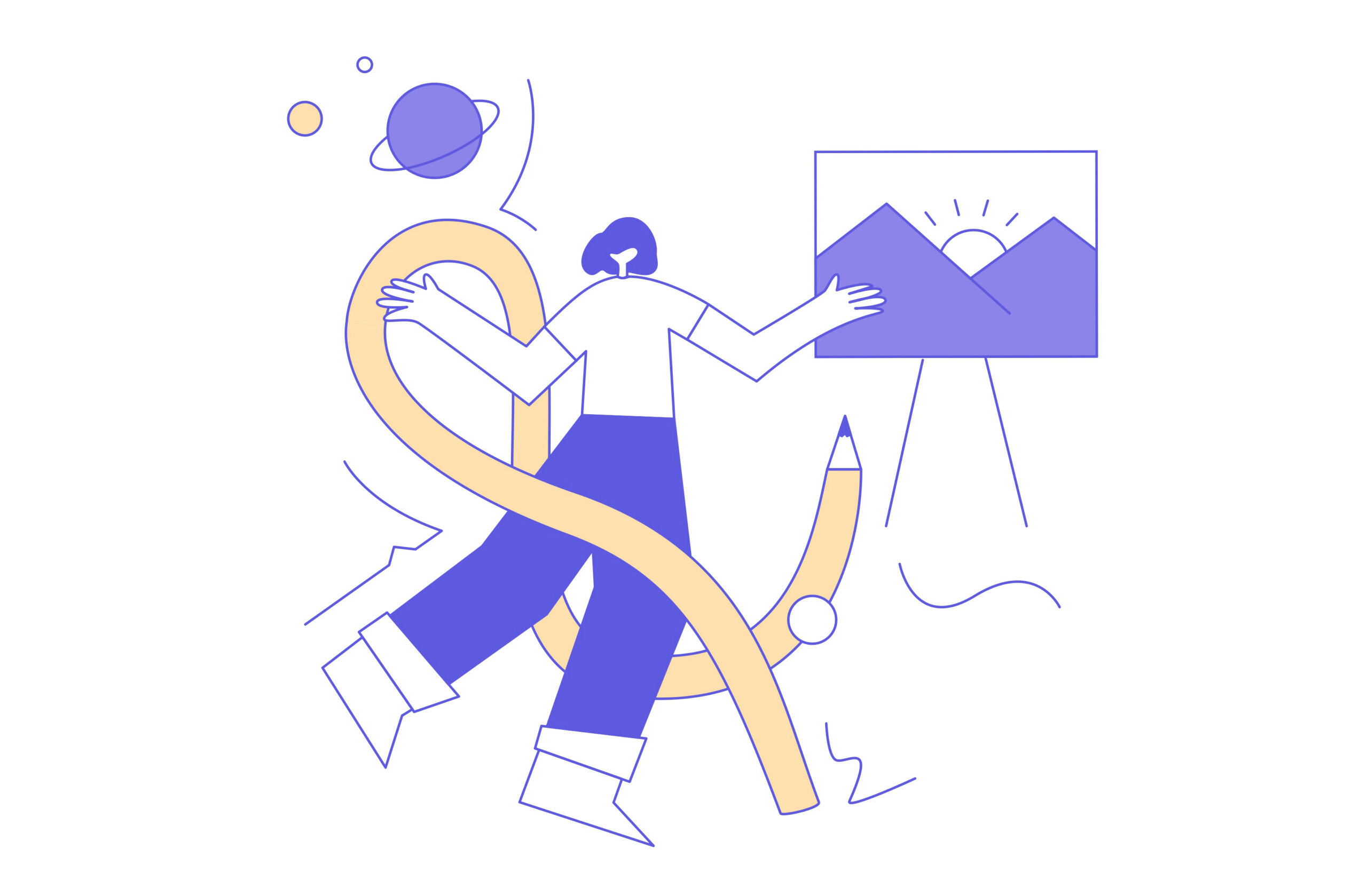 Ilustración diseño web profesional para negocios